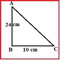 mencari sisi segitiga siku siku  teorema pythagoras