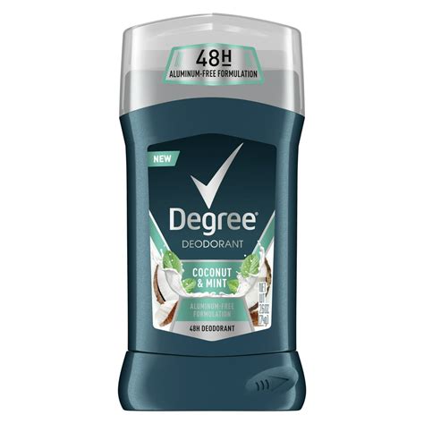 degree men aluminum  deodorant stick coconut mint  oz walmartcom walmartcom