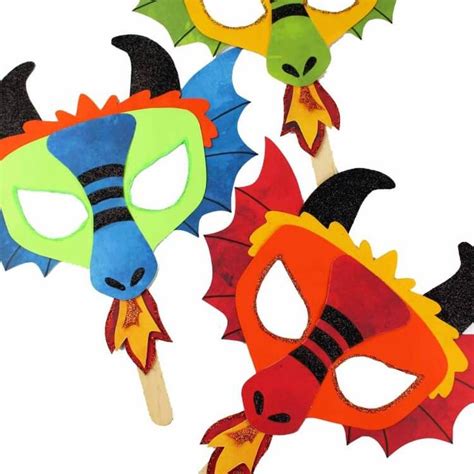 printable dragon mask coloring page  template dragon mask