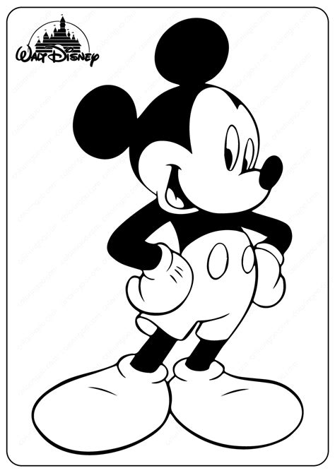 printable mickey mouse  coloring pages