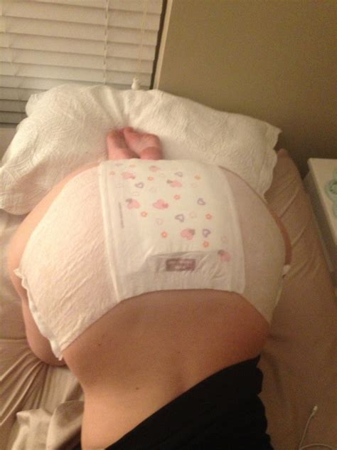 ass vibrator in her diaper