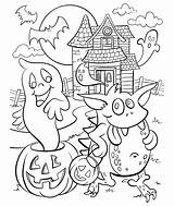 Haunted House Coloring Crayola Pages Halloween Sheets Colouring Print Kids Fall Printable Pumpkin Choose Board sketch template