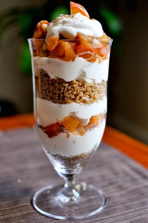 spiced quinoa apple pie parfait