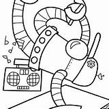 Frisbee Coloring Pages Robot Getcolorings Throwing Color sketch template