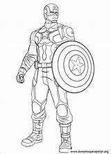 America Coloring Civil War Pages Captain Print Avengers Colorpages sketch template