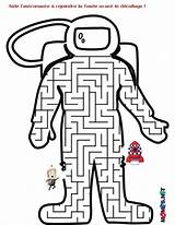 Maze Astronaute Mazes Espacial Preescolar Escolares Labyrinthe Actividades sketch template