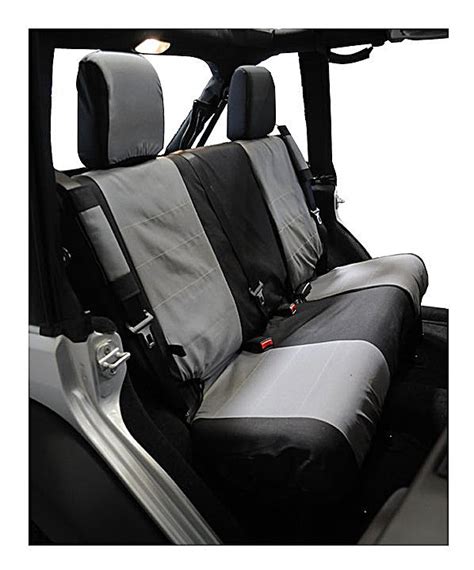 crown automotive sc rear poly canvas seat cover set    jeep