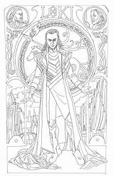 Coloring Pages Loki Adults Board Marvel Choose Sheets sketch template