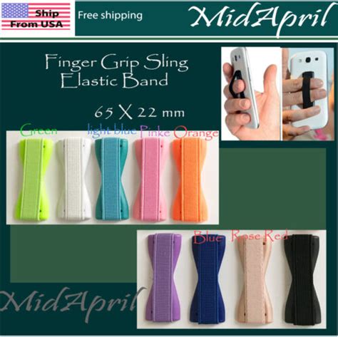 cell phone finger grip sling elastic band holder selfie strap tablet ebay