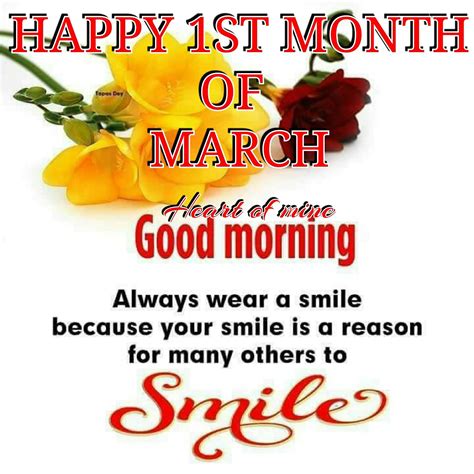 happy st month  march good morning pictures   images