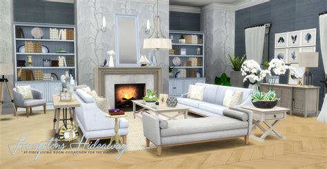 sims  blog updated hamptons hideaway living room set