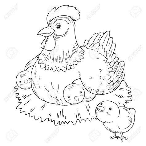 red hen printables  hen coloring  red hen  red
