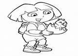 Dora Coloring Pages sketch template