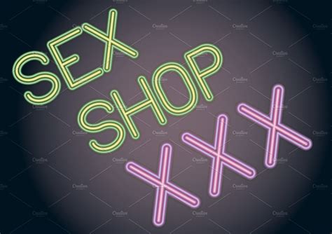 sex shop xxx pre designed illustrator graphics ~ creative market