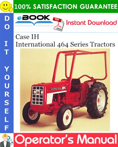 case ih international  series tractors operators manual