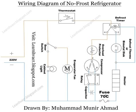 frost refrigerator wiring diagram hvacr