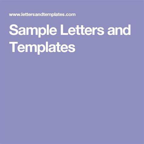 sample letters  templates letter  template letters templates