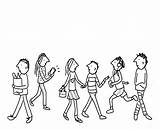 Drawing Draw Crowd People Drawings Cartoon Easy Holding Going Simple Get Hands Step Drawn Tips Some Steps Getdrawings Paintingvalley Way sketch template