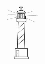Lighthouse Coloring Edupics sketch template