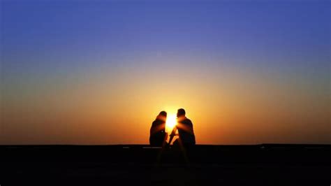 Couple Lovers In Sunset Silhouette 6 By Okanakdeniz New