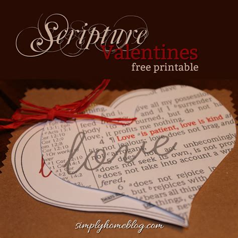 scripture valentines  printable simply home christian