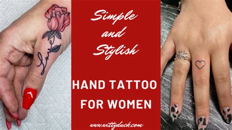 15 stylish and simple hand tattoo ideas for women wittyduck