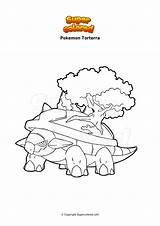 Pokemon Torterra Kubfu sketch template