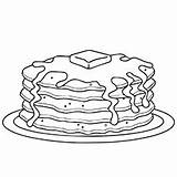 Pancake Coloring Pages Delicious Ones Wonderful Little sketch template