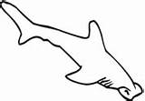Hammerhai Hammerhaie Ausmalbild sketch template