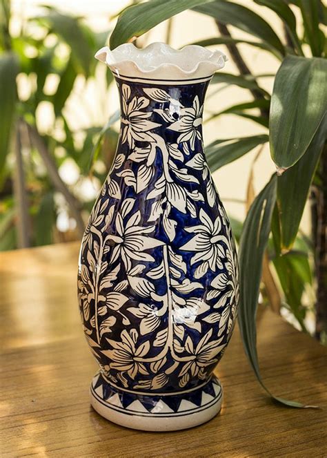 flower vase  living room   painted ceramic long vase
