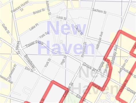 New Haven County Zip Code Map