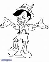 Pinocchio Coloring Pages Disneyclips sketch template
