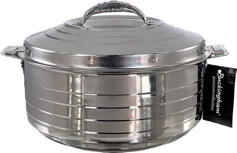 buckingham double wall stainless steel insulated hot pot food warmer