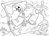 Scary Grim Ripper Adults Coloring Pages sketch template