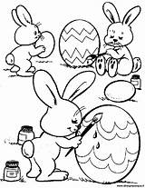 Pasqua Uova Conigli Bunny Bunnys Coloriage sketch template