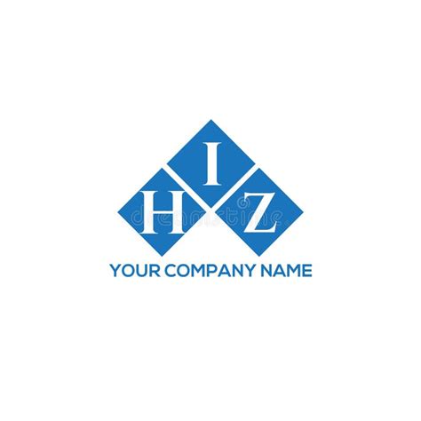 hiz letter logo design  white background hiz creative initials