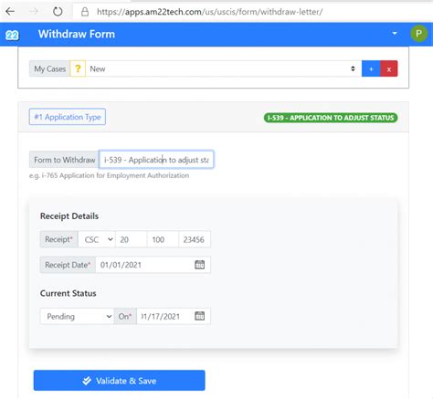 uscis sample application withdrawal letter  app usa