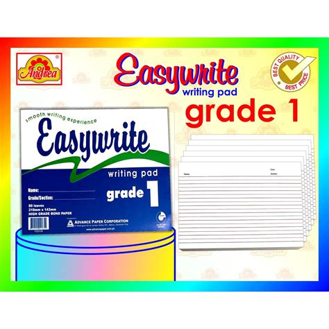 easywrite writing pad paper grade      pad  shopee philippines