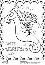 Valentines Coloring Valentine Pages Spongebob Color Boy Printable Print Getcolorings Colorings Sandy sketch template