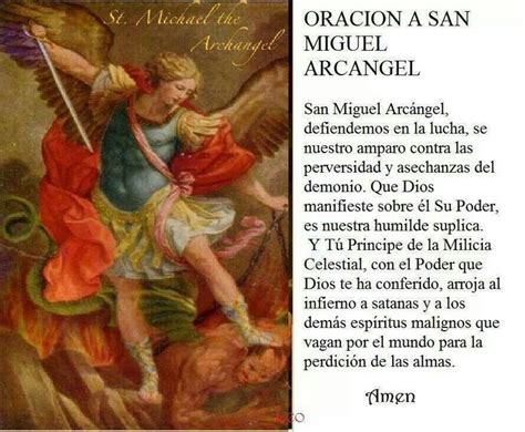 San Miguel Arcangel Oracion De San Miguel San Miguel