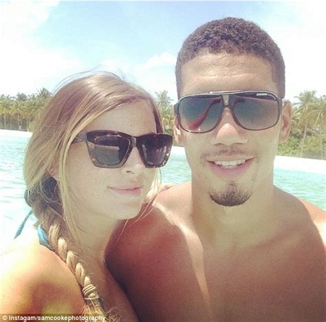 Chris Smalling Relaxes With Girlfriend Sam Cooke On Holiday As