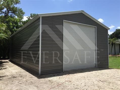 Strong Prefab Diy Metal Garages Hurricane Rated Free Installation And