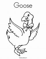 Coloring Goose Baby Comments sketch template
