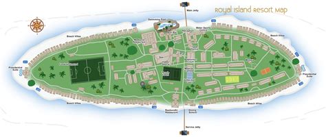 la mappa  royal island resort mondomaldive