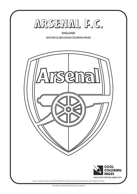 cool coloring pages soccer club logos arsenal fc logo coloring