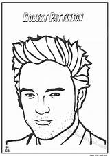 People Coloring Pages Famous Robert Pattinson Getdrawings Getcolorings Printable Color sketch template