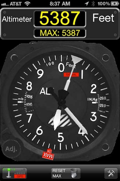 aircraft altimeter navigation current altitude