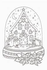 Coloring Globes Nativity sketch template