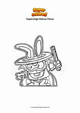 Superzings Pocus Ausmalbild Supercolored Piper sketch template