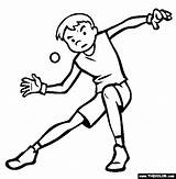 Handball sketch template
